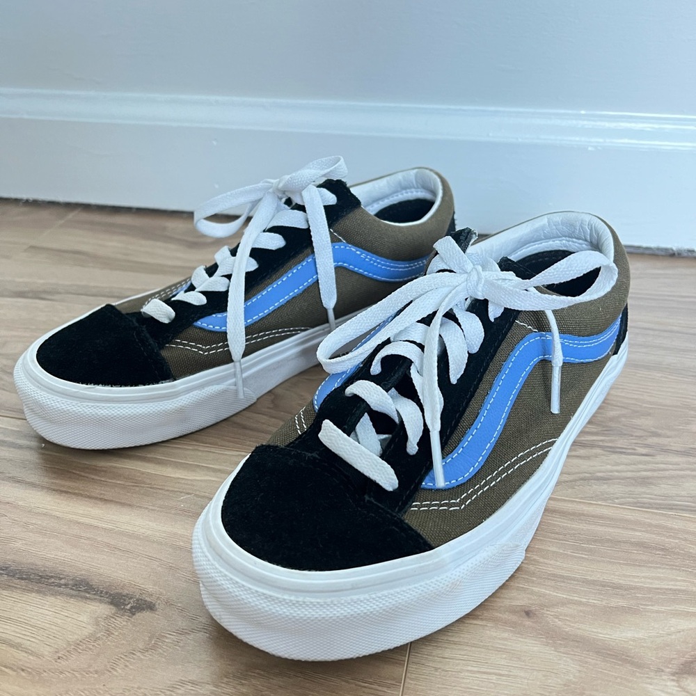 Vans Old Skool Shoe olive green/blue/black